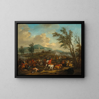 Jan van Huchtenburg - A cavalry skirmish.webp