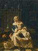 Una madre y su hijo en un interior - Jan van Pee — vista de la obra