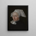 Portrait of a Woman - Jan van Scorel — framed artwork on a wall