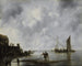 Bateaux de pesca dans un calme - Jan van de Cappelle — vista de la obra