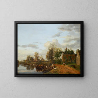 Jan van der Heyden - Country House on the Vliet near Delft.webp