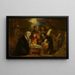 La Adoración de los pastores - Jan van de Venne — cuadro enmarcado en la pared