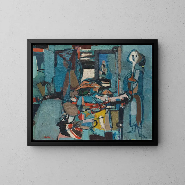 La Poissonnière - Jankel Adler — framed artwork on a wall