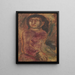 Mujer con una paloma - Jankel Adler — cuadro enmarcado en la pared