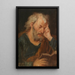 Apôtre leyendo - Januarius Zick — cuadro enmarcado en la pared