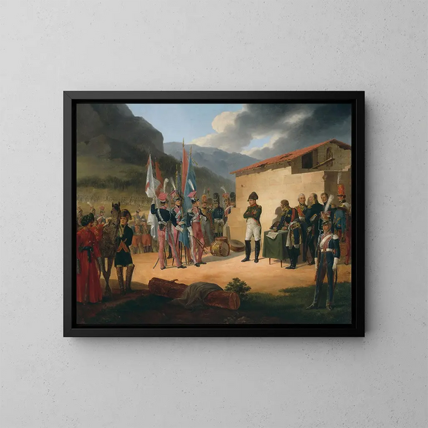 Batalla de Tudela - Enero Suchodolski — cuadro enmarcado en la pared