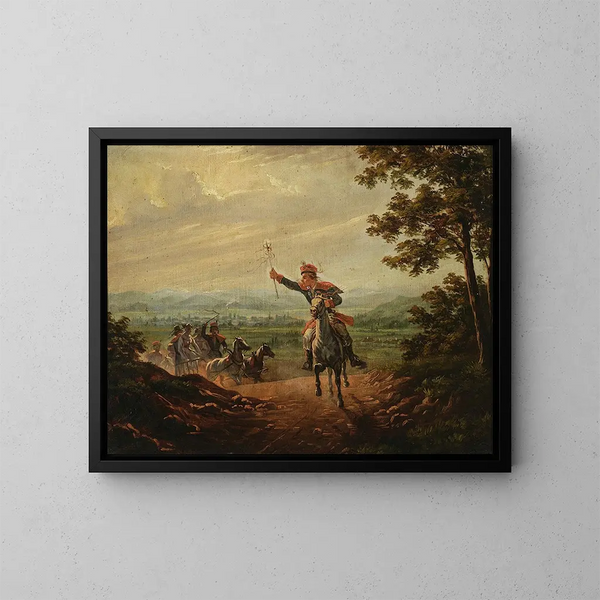 Matrimonio cracoviano - January Suchodolski — cuadro enmarcado en la pared