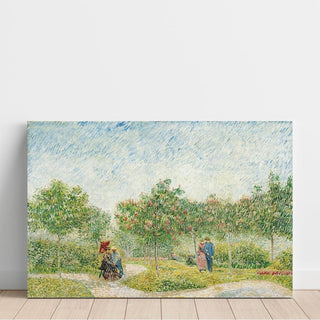 Jardin avec Couples d'amoureux - Place Saint-Pierre | Reproduction Tableau Décoration murale affiche copie