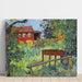 Reproducción del cuadro Jardín con casa roja - Edvard Munch