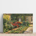 Reproducción del cuadro Jardín de Wannsee - Casa con plantas rojas - Max Liebermann