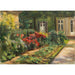 Reproducción del cuadro Jardín de Wannsee - Casa con plantas rojas - Max Liebermann