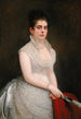 Alice Pike Barney en vestido de novia - Jared Bradley Flagg — vista de la obra