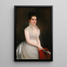 Alice Pike Barney en vestido de novia - Jared Bradley Flagg — cuadro enmarcado en la pared