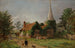 Iglesia en Stoke Poges - Jasper Francis Cropsey — vista de la obra