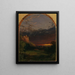 Evening - Jasper Francis Cropsey — framed artwork on a wall