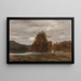 Día gris en el Esopus - Jasper Francis Cropsey — cuadro enmarcado en la pared