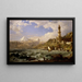 La Côte de Gênes - Jasper Francis Cropsey — cuadro enmarcado en la pared