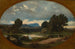 Landscape with Rider on White Horse - Jean-Achille Benouville — artwork view