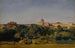 Roma, vista de San Pedro y del Castel Sant'Angelo - Jean-Achille Benouville — vista de la obra