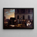 Inhumación provisoria de las víctimas de Julio frente a la columnata del Louvre - Jean-Alphonse Roehn — cuadro enmarcado en la pared