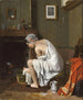 Joven mujer en su toilette - Jean - Alphonse Roehn — vista de la obra