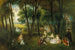 Fête Galante dans un Paysage Boisé - Jean-Antoine Watteau — artwork view