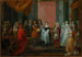Louis XIV painting presenting the Order of the Holy Spirit to the Duke of Burgundy, father of Louis XV - Jean-Antoine Watteau — artwork view