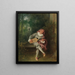 Mezzetín - Jean-Antoine Watteau — framed artwork on a wall
