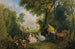 Rendez-vous de Chasse - Jean-Antoine Watteau — artwork view