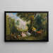 Rendez-vous de Chasse - Jean-Antoine Watteau — framed artwork on a wall