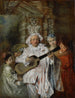 Sous un habit de Mezzetín - Jean-Antoine Watteau — artwork view