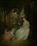 El acuerdo perfecto - Jean-Antoine Watteau — vista de la obra