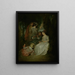 El acuerdo perfecto - Jean-Antoine Watteau — cuadro enmarcado en la pared