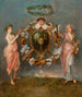 L'Unión de la música y de la comedia - Jean-Antoine Watteau — vista de la obra