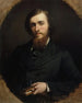 Portrait painting of Count Alfred de Liesville 1820-1885, assistant curator at the Carnavalet Museum and donor of the revolutionary collection - Jean-Baptiste Ange Tissier — artwork view