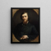 Portrait painting of Count Alfred de Liesville 1820-1885, assistant curator at the Carnavalet Museum and donor of the revolutionary collection - Jean-Baptiste Ange Tissier — framed artwork on a wall