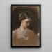 Retrato de una mujer - Jean-Baptiste Antoine Émile Branger — cuadro enmarcado en la pared