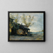 a Café at Vaugirard - Jean-Baptiste-Camille Corot — framed artwork on a wall
