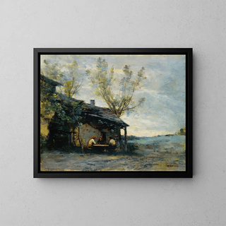 JeanBaptisteCamille Corot - A caf In Vaugirard.webp