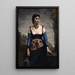 Agostina - Jean-Baptiste-Camille Corot — cuadro enmarcado en la pared