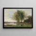 Arleux-du-Nord, el borde de los claros - Jean-Baptiste-Camille Corot — cuadro enmarcado en la pared