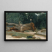 Leñadores - Jean-Baptiste-Camille Corot — cuadro enmarcado en la pared