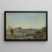 Dunkerque Una pescadora de camarones - Jean-Baptiste-Camille Corot — cuadro enmarcado en la pared