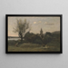 Ennery cerca de Auvers - Jean-Baptiste-Camille Corot — cuadro enmarcado en la pared