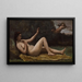 la evocación del amor - Jean-Baptiste-Camille Corot — cuadro enmarcado en la pared