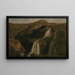 Caídas de Tivoli - Jean-Baptiste-Camille Corot — cuadro enmarcado en la pared