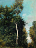 Bosque en la Costa de la Gracia en Honfleur - Jean-Baptiste-Camille Corot — vista de la obra
