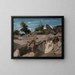 Fort de Fontainebleau at the plateau BRL - Jean-Baptiste-Camille Corot — framed artwork on a wall