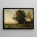 Frescura de la tarde - Jean-Baptiste-Camille Corot — cuadro enmarcado en la pared