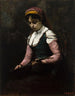 de la niña con la mandolina - Jean-Baptiste-Camille Corot — vista de la obra
